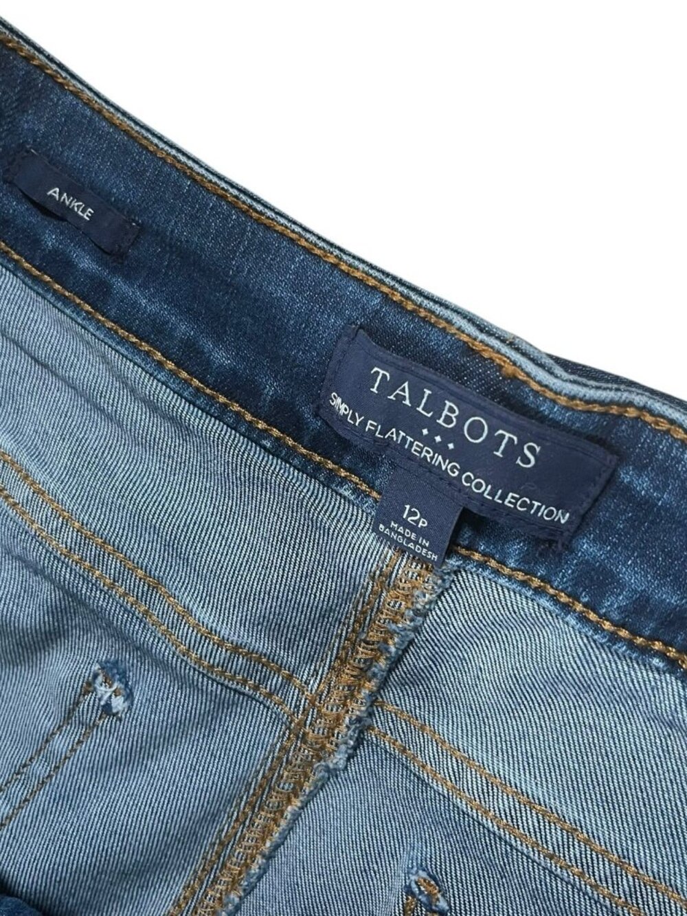 Talbots Simply Flattering Ankle Stretch Jeans Women's 12P - Picture 3 of 3